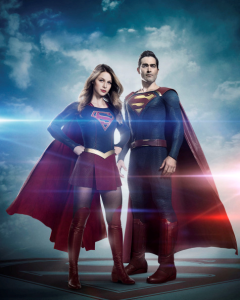 Supergirl and Superman portrait