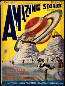 Premier numéro d'Amazing Stories (le premier pulp de science-fiction).